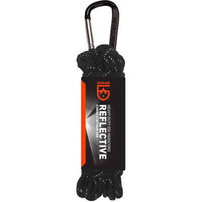 GearAid Paracord 550 Touw (Maat 9m, Zwart)