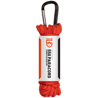 GearAid Paracord 550 Touw (Maat 9m, Oranje)
