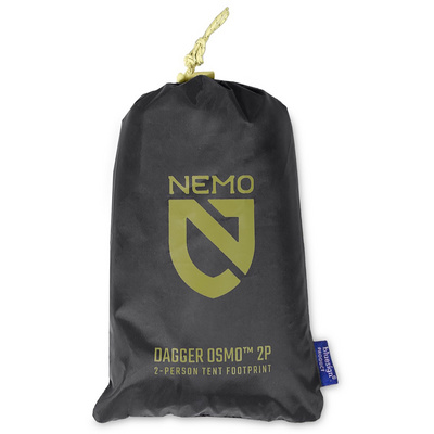 Nemo Equipment Tapis de sol de la tente Dagger OSMO 2P (taille One Size, Noir)