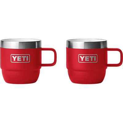 Yeti Coolers Espresso 6oz 2er Pack Mok (Maat 2x 177ml, Rood)