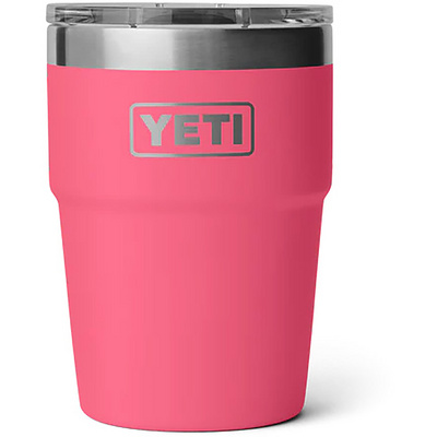 Yeti Coolers Rambler 16oz Stackable Geïsoleerde mok (Maat 473ml, Roze)