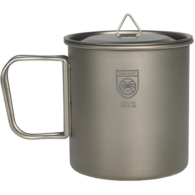 Pajak Titanium 550 Mok (Maat 550ML, Zilver)