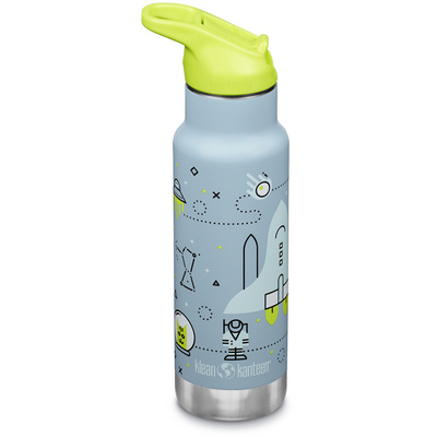Klean Kanteen Kinderen Classic Narrow VI Flip Sport Drinkfles (Maat 355ml, Blauw)