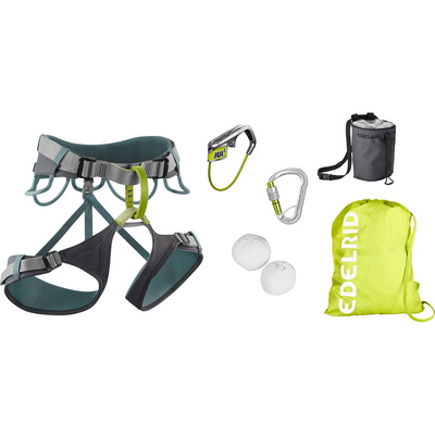 Edelrid Climbing Package II Klimset (Maat 82-112CM, Grijs)