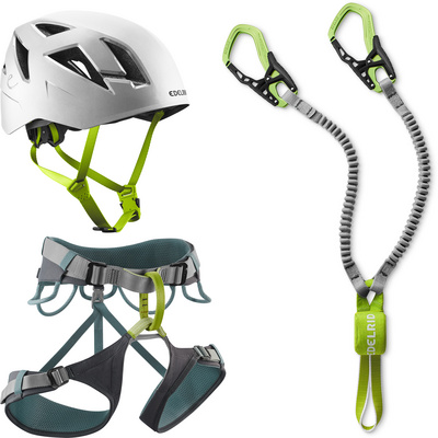Edelrid Skye Klettersteigset compleet (Maat 82-112CM, Grijs)