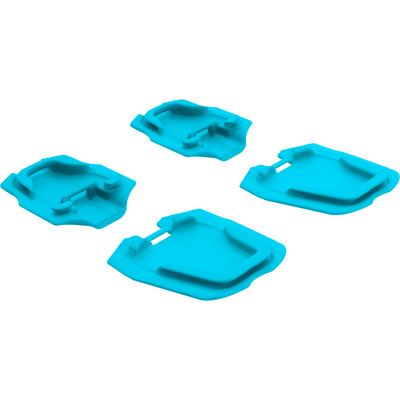Edelrid Nemo Lite Antistolplaten (Maat One Size, Blauw)