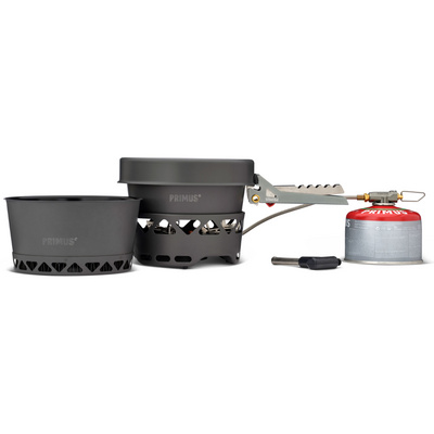 Primus Primetech 2x1.3L + Pfanne Brander Set (Maat ONE SIZE, Zwart)