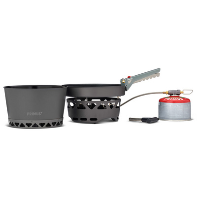 Primus Primetech 1x2.3L + Pfanne Brander Set (Maat ONE SIZE, Zwart)
