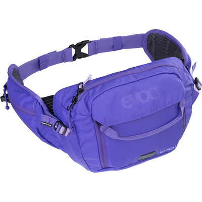Evoc Hip Pack 3 + Hydration Bladder 1.5 Heuptas (Maat 3L, Paars)