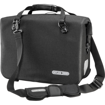 Ortlieb Office-Bag High-Vis QL3.1 Fietstas (Maat 21L, Zwart)