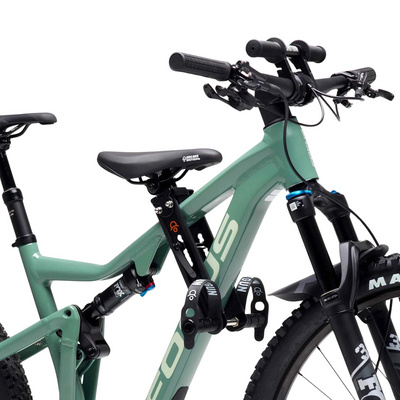Kids ride Shotgun Kinderen MTB Front Kinderzitje/Stuur Combo Set (Maat One Size, Zwart)