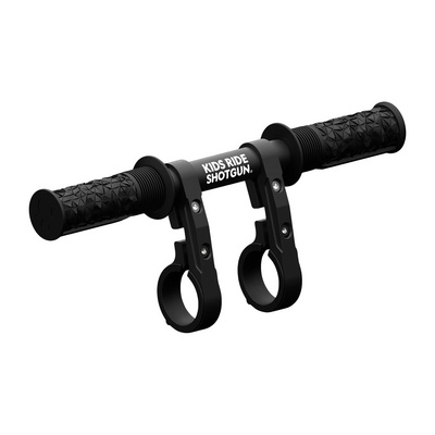 Kids ride Shotgun Kinderen 2.0 MTB Kinderzitje-stuur (Maat One Size, Zwart)