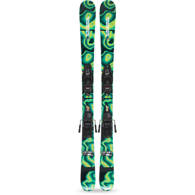 K2 Kinderen Omen FDT 4.5 Freerideskiset 25/26 (Maat 119cm | S Plate, Groen)