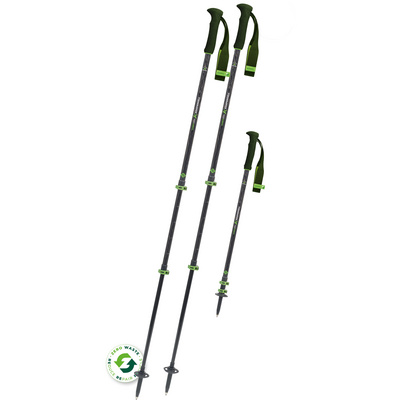 Komperdell Carbon EVO Zero Wandelstokken (Maat 105-140cm, Groen)