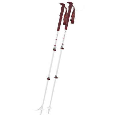 Komperdell Bâtons de trekking Tramontana Ti (taille 90-120cm, Blanc)