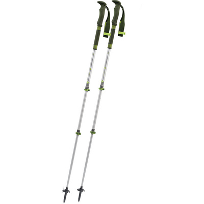 Komperdell Bâtons de trekking Explorer Zero (taille 105-140cm, Argent)