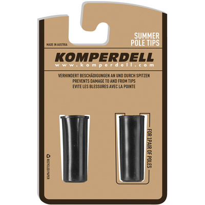 Komperdell Puntbeschermer 12mm (Maat 12MM, Zwart)