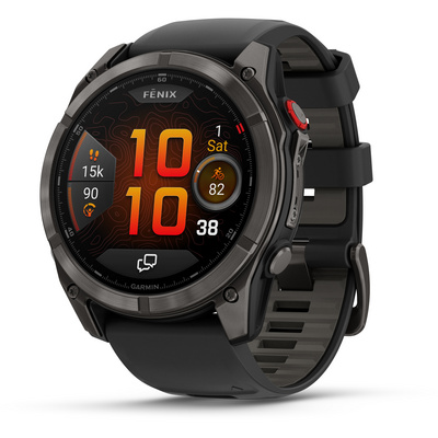 Garmin Montre GPS fēnix 8 Pro 51mm DLC Titan (taille One Size, Noir)