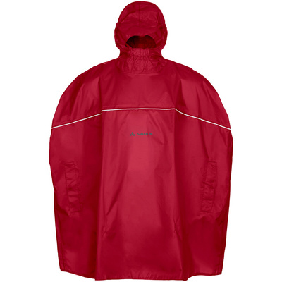 Vaude Kinderen Grody poncho (Maat 104 , Rood)