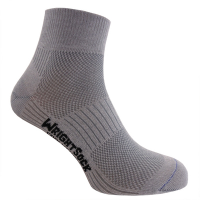 Wrightsock Coolmesh II Quarter sok (Maat 37.5 , Grijs)