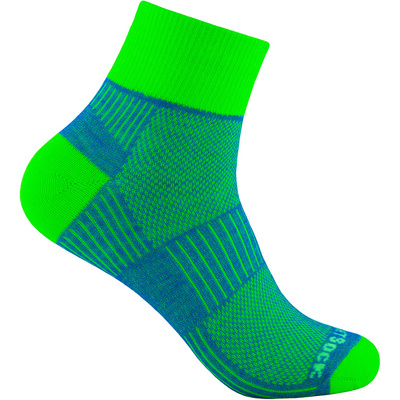 Wrightsock Coolmesh II Quarter sok (Maat 41.5 , Blauw)