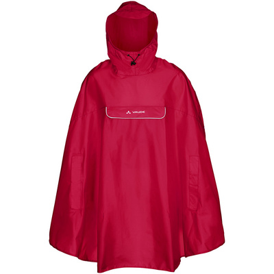 Vaude Valdipino poncho (Maat S, Rood)