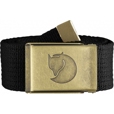 Fjällräven Canvas Brass broekriem (Maat ONE SIZE, Zwart)