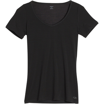 Icebreaker Dames Siren Sweetheart T-shirt (Maat L, Zwart)