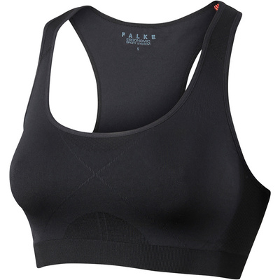 Falke Dames Madison sport-bh (Maat XS, Zwart)