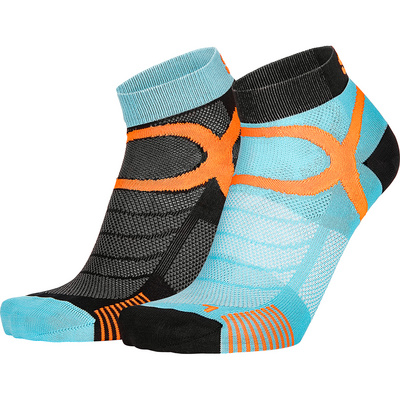 Eightsox Sport Color Edition 2-pak sokken (Maat 35 , Blauw)