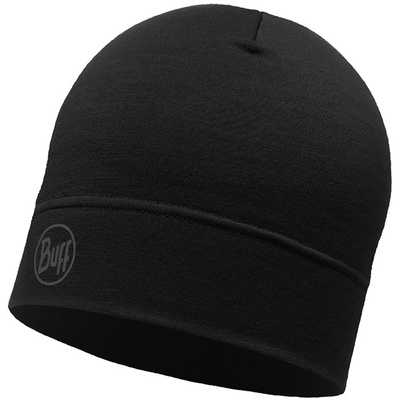 Buff Lightweight Merino muts (Maat ONE SIZE, Zwart)