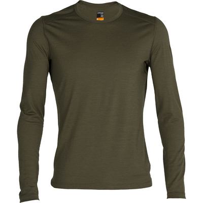 Icebreaker Heren 200 Oasis longsleeve (Maat S, Olijf)