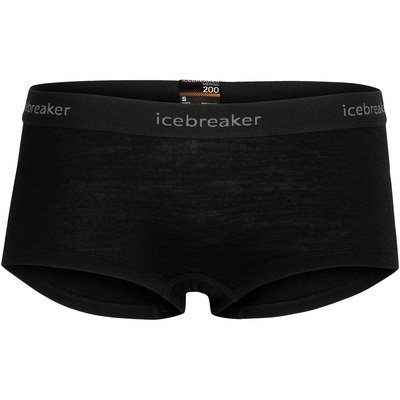 Icebreaker Dames 200 Oasis Boy short (Maat L, Zwart)