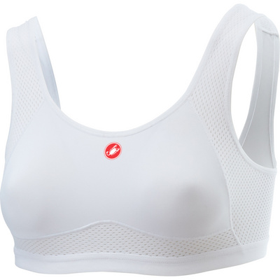 Castelli Dames Rosso Corsa sport-bh (Maat XS, Wit)