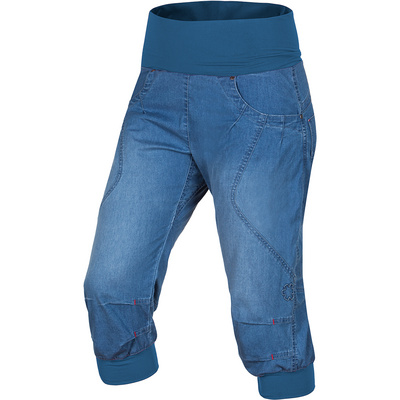Ocun Dames Noya Jeans short (Maat S, Blauw)
