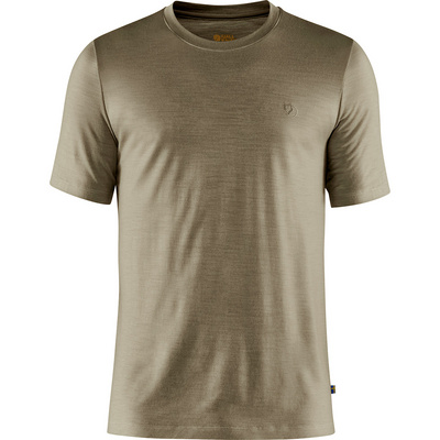 Fjällräven Heren Abisko Wool T-shirt (Maat S, Olijf)