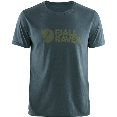 Fjällräven Heren Fjällräven logo T-shirt (Maat M, Blauw)