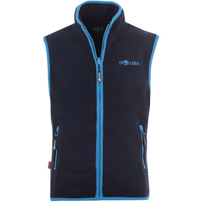 Trollkids Kinderen Arendal bodywarmer (Maat 152, Blauw)