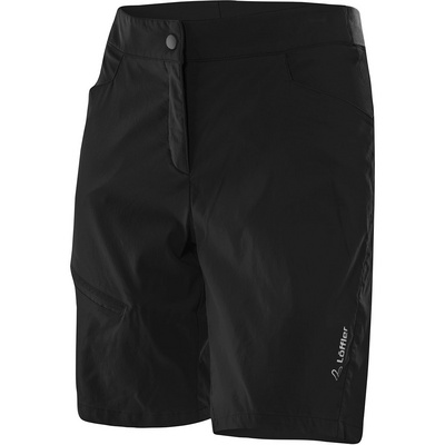 Löffler Dames Comfort Stretch Light fietsbroek (Maat XS, Zwart)
