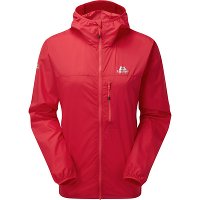 Mountain Equipment Dames Aerofoil Full Zip jas (Maat M, Rood)