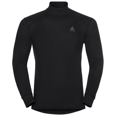 Odlo Homme T-shirt long Active Warm Eco Turtle (taille M, Noir)