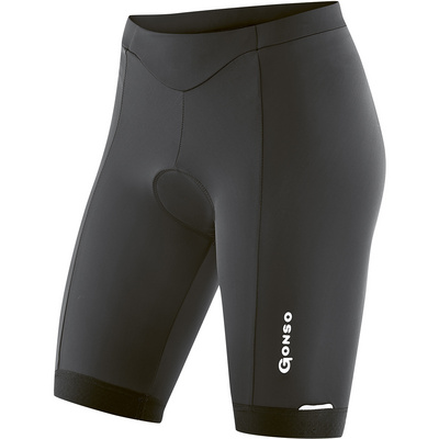 Gonso Dames Fortuna korte fietsbroek (Maat XS, Zwart)