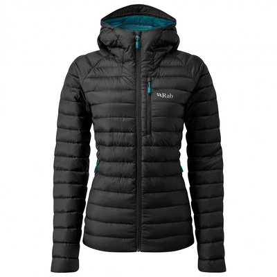 Rab Dames Microlight Alpine jas (Maat L, Zwart)