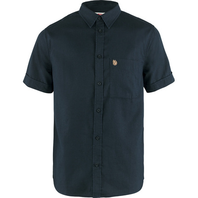 Fjällräven Heren Övik Travel overhemd (Maat S, Blauw)