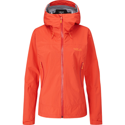 Rab Dames Downpour Plus 2.0 jas (Maat XS, Rood)
