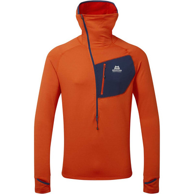 Mountain Equipment Heren Eclipse Hoodie Zip Longsleeve (Maat XXL, Rood)
