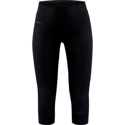 Craft Dames Core Dry Active Comfort 3/4 Broek (Maat XS, Zwart)