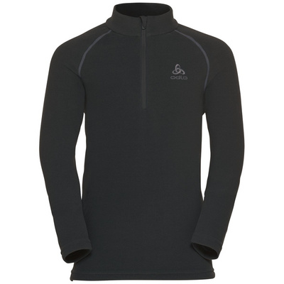 Odlo T-shirt long Rigi Half Zip (taille 116, Noir)