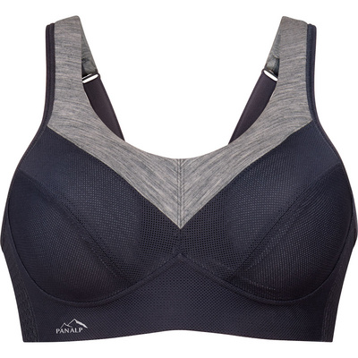 Anita Dames PanAlp Merino Wolle Sport BH (Maat 75A, Grijs)