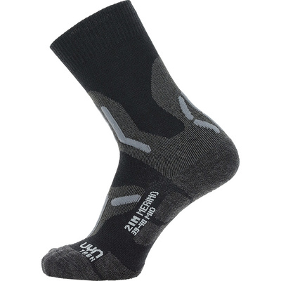 Uyn Dames Trekking 2in Merino Mid Sokken (Maat 35 , Zwart)